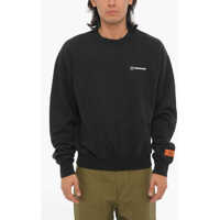 Bluze de trening Solid Color Cotton Crew-Neck Sweatshirt Barbati