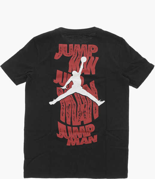 Tricouri Nike Air Jordan Printed Crew-Neck T-Shirt Black Baieti (BM 15249397) 3