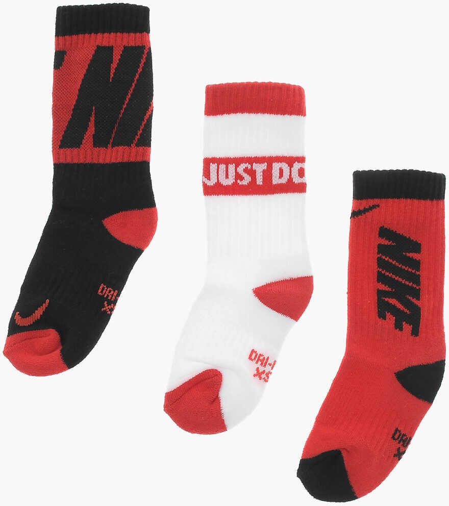 Sosete Nike Air Jordan Set Of 3 Dri-Fit Socks With Contrasting Logo Multicolor Fete (BM 15249406) 3