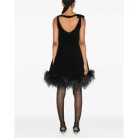 Rochii Valentino Garavani Dama - Rochii elegante Valentino Garavani Mini Dress With Feathers BLACK Femei (BM 15256873) - B-mall.ro