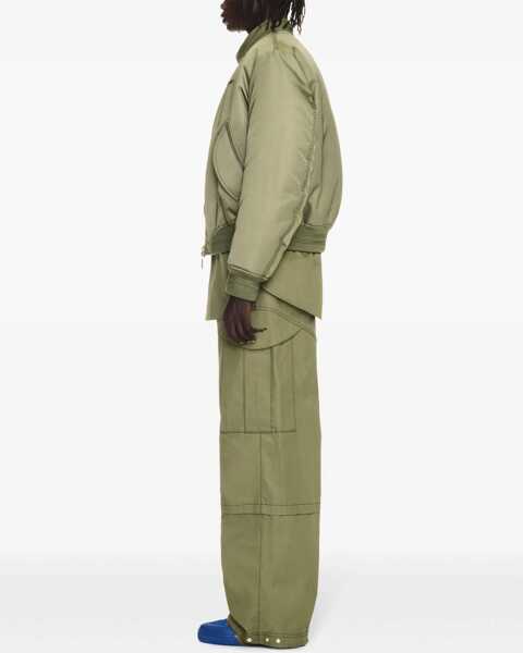 Bomber jacket Off-White Four Leaf Clove Bomber Jacket GREEN Barbati (BM 15257125) 3