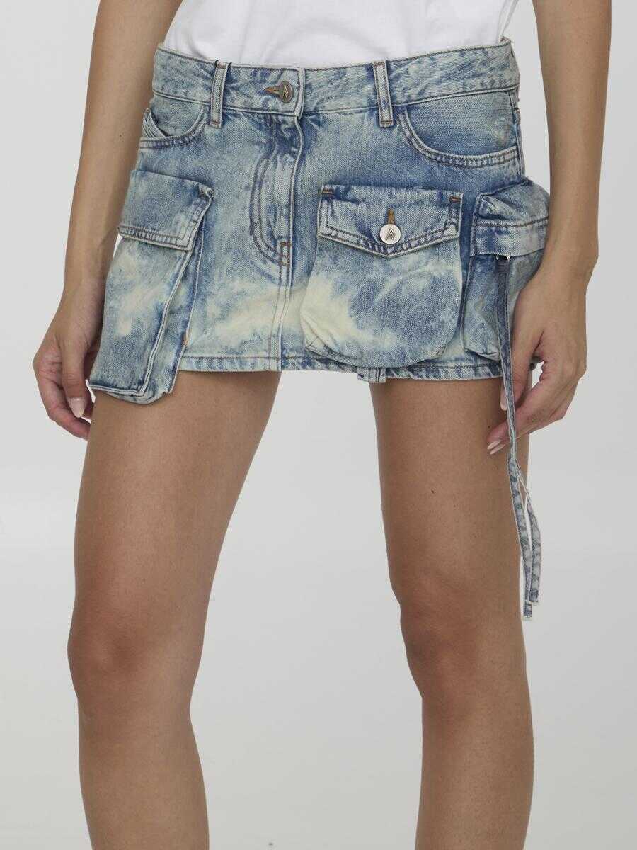 Fuste THE ATTICO Fay Miniskirt BLUE Femei (BM 15258718) 2