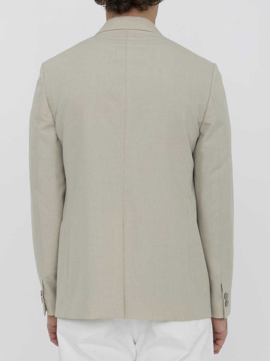 Geci Fendi Wool Jacket Beige Barbati (BM 15260806) 4