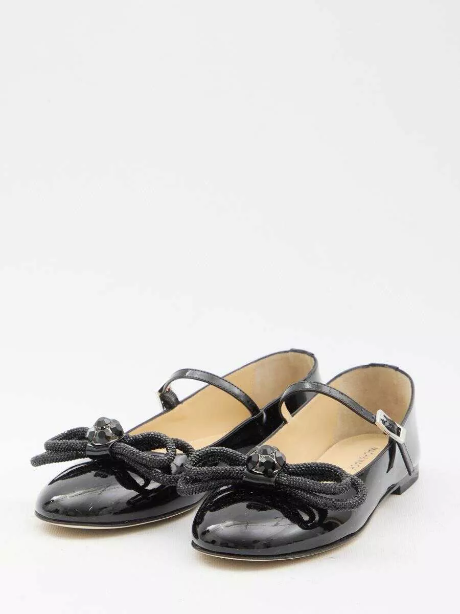 Balerini MACH & MACH Double Bow Ballerinas Black Femei (BM 15263032) 2