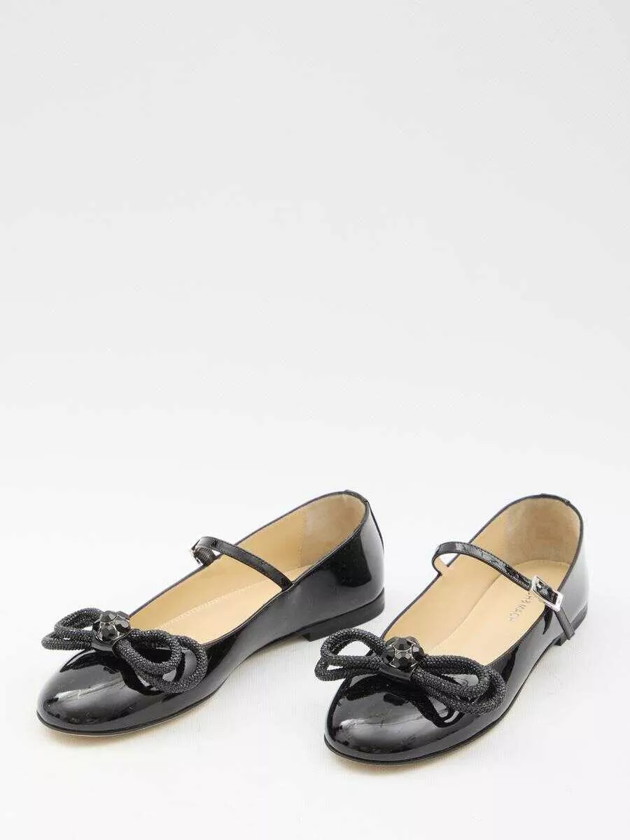 Balerini MACH & MACH Double Bow Ballerinas Black Femei (BM 15263032) 5