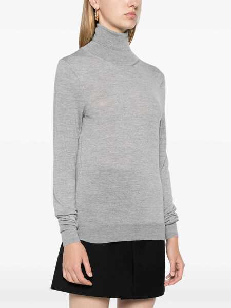 Pulovere Saint Laurent Wool Turtleneck GREY Femei (BM 15263245) 3