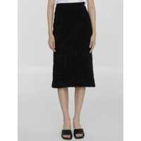 Fuste Tweed Midi Skirt Femei