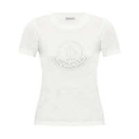 Tricouri Moncler Logo Cotton T-Shirt Femei