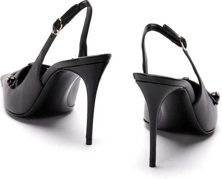 Pantofi cu toc Dolce & Gabbana Dg Logo Slingback BLACK Femei (BM 15276172) 3