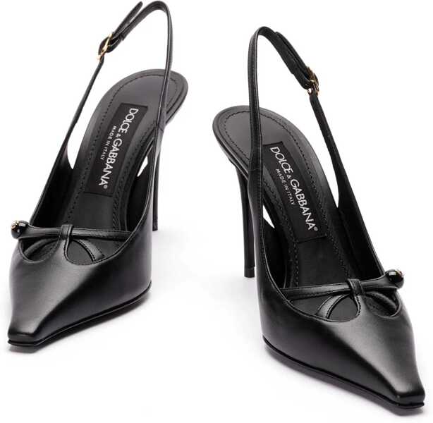 Pantofi cu toc Dolce & Gabbana Dg Logo Slingback BLACK Femei (BM 15276172) 5