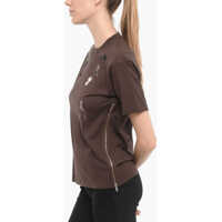 Tricouri UNDERCOVER Dama - Tricouri UNDERCOVER Jun Takahashi Beads Embellished Crew-Neck T-Shirt Brown Femei (BM 15276271) - B-mall.ro