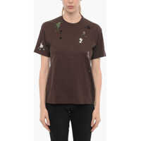 Tricouri Jun Takahashi Beads Embellished Crew-Neck T-Shirt Femei