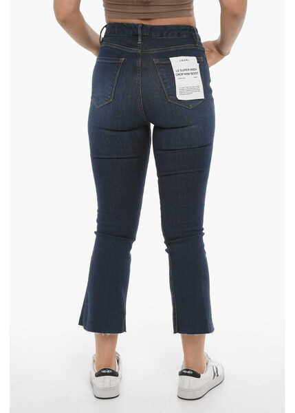 Blugi drepti FRAME Stretch Denim Le Super High Crop Mini Boot Jeans 20Cm Blue Femei (BM 15276277) 2