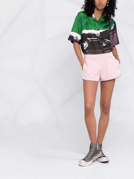 Pantaloni scurti Golden Goose Fleeced Diana Shorts With Drawstring Waist Pink Femei (BM 15276295) 2