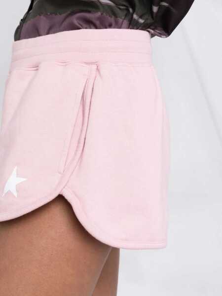 Pantaloni scurti Golden Goose Fleeced Diana Shorts With Drawstring Waist Pink Femei (BM 15276295) 3