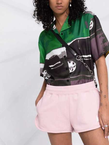 Pantaloni scurti Golden Goose Fleeced Diana Shorts With Drawstring Waist Pink Femei (BM 15276295) 5