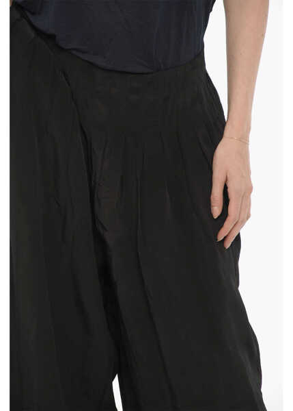 Pantaloni casual AllSaints Sheer Fabric Hezzy Pants With Drawstring Waist Black Femei (BM 15276487) 3