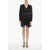 AllSaints Satin Esta Empire Dress With Ruches Black