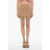 THE GARMENT Solid Color Bruxelles Mini Skirt With Fringes Beige