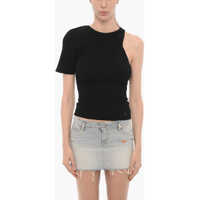 Pulovere Ribbed One-Shoulder Sweater Femei