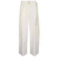 Pantaloni casual Erika Cavallini Wool Twill Amelia Trousers Femei