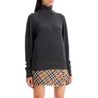Pulovere High-Neck Wool Pullover Sweater Femei