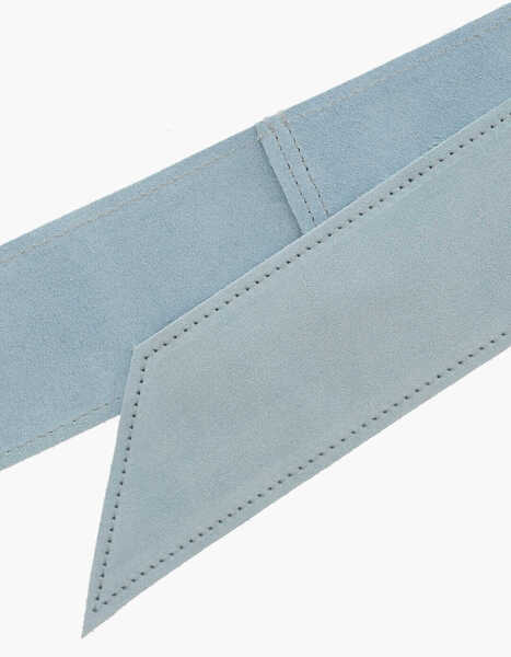 Curele forteforte Solid Color Leather Belt Without Buckle Light Blue Femei (BM 15290773) 3