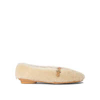 Balerini Salvatore Ferragamo "Noella Fur" Shearling Ballet Flats Femei
