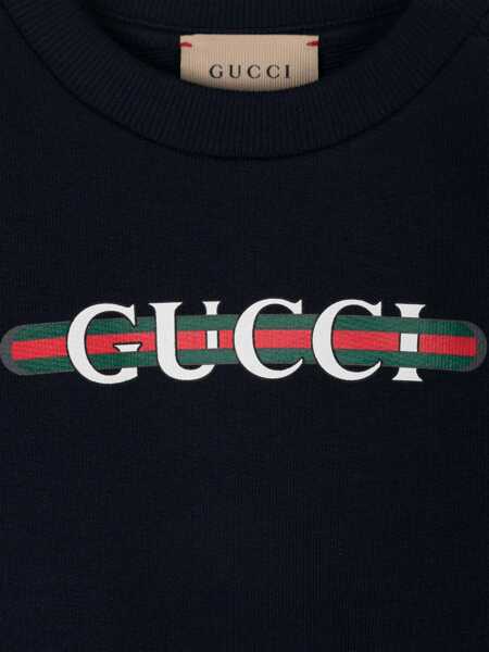Bluze de trening Gucci B L/S SWEATSHIRT FELTED COTTON Blue Fete (BM 15291190) 3