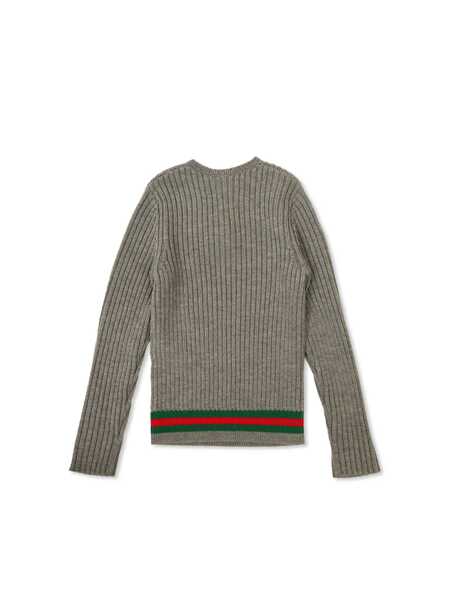 Pulovere casual Gucci J L/S CREW NECK WO RIB ST Gray Fete (BM 15291226) 2