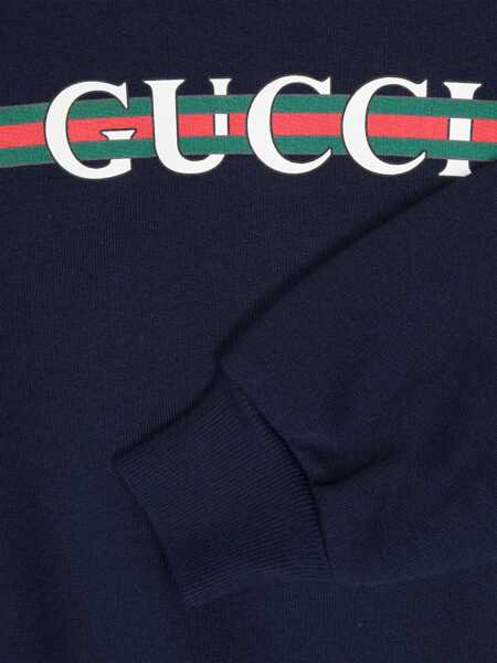 Bluze de trening Gucci J L/S SWEATSHIRT FELTED COTTON Blue Fete (BM 15291271) 3