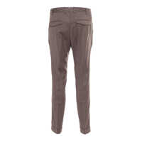 Pantaloni casual pentru Barbati - Pantaloni casual PT TORINO MASTER, 1 Pleat, Diagonal Pockets, Flap Back Pockets, Turn-Up Brown Barbati (BM 15291310) - B-mall.ro