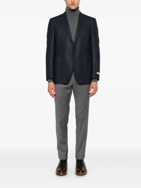 Pantaloni casual PT TORINO SLIM, Flat Front, Diagonal Pockets, Unfinished Gray Barbati (BM 15291313) 2