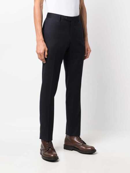 Pantaloni casual PT TORINO SLIM, Flat Front, Diagonal Pockets, Unfinished Blue Barbati (BM 15291316) 3