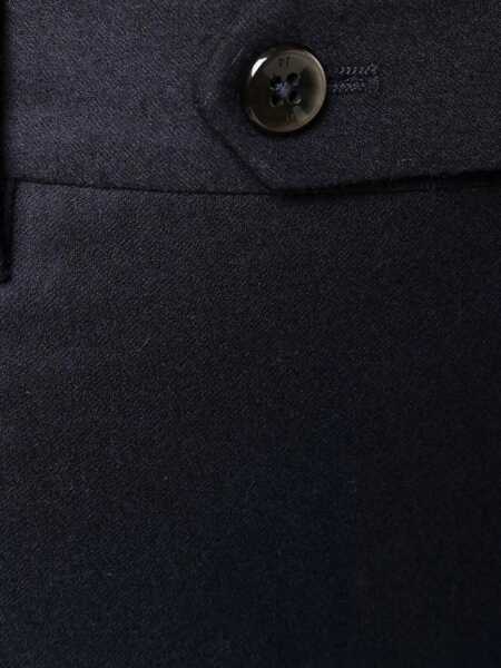 Pantaloni casual PT TORINO SLIM, Flat Front, Diagonal Pockets, Unfinished Blue Barbati (BM 15291316) 5