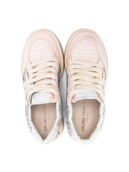 Sneakers Golden Goose SNEAKERS BALLSTAR GLITTER UPPER NAPPA TOE STAR AND SPUR LAMINATED HEEL SILVER/LIGHT PINK Silver Fete (BM 15291550) 3
