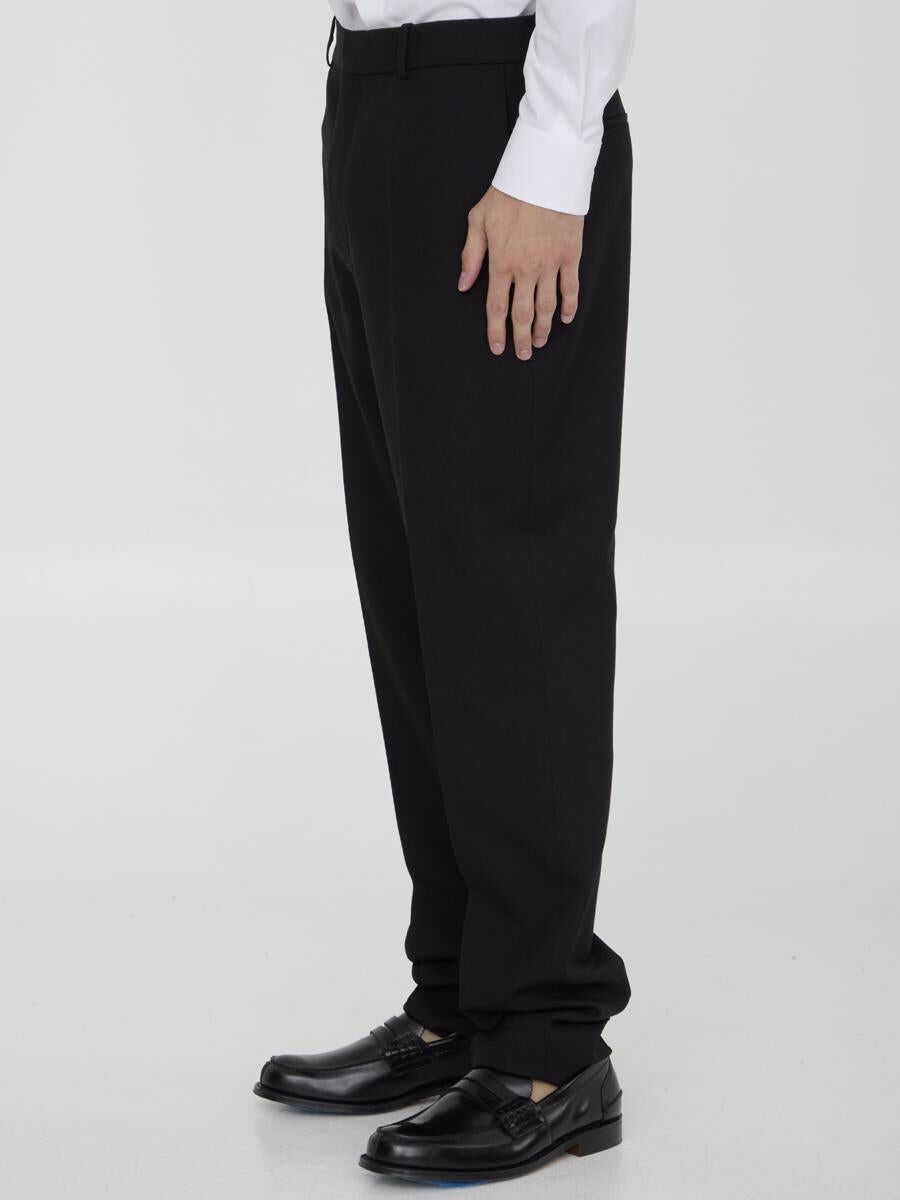 Pantaloni Saint Laurent Wool Gabardine Trousers Black Barbati (BM 15293479) 2