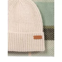Caciuli Dama - Caciuli Barbour Barbour Pendle Beanie & Scarf Set Beige Femei (BM 15298033) - B-mall.ro