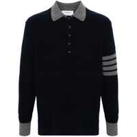 Tricouri Polo Thom Browne Long Sleeve Polo Barbati