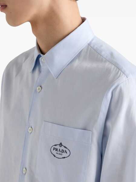 Camasi Prada Prada Shirts BLUE Barbati (BM 15303835) 4