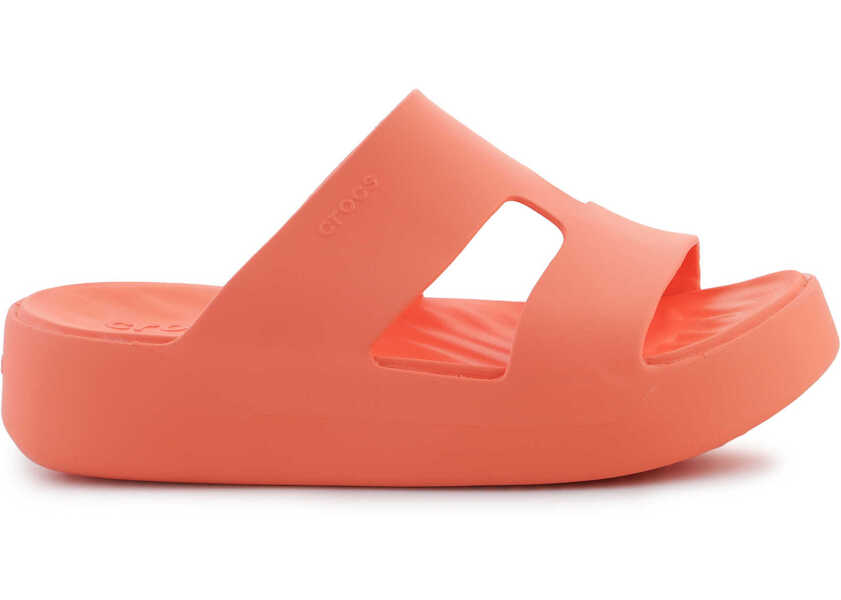 Slapi Crocs Getaway Platform H-Strap Orange Femei (BM 15305677) 6