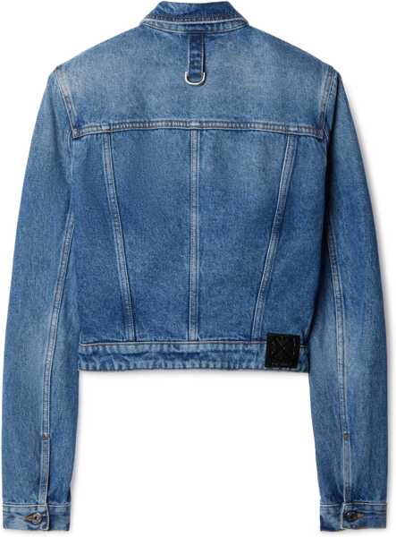 Geci de blugi Off-White Cropped Fit Denim Jacket With Harness Detail Blue Femei (BM 15305809) 2
