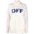 Off-White Embroidered Logo Boiled Turtle Neck Sweater Beige