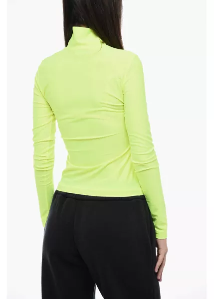 Bluze Diesel Stretch Fabric High-Neck Top T-Urtle-G1 Yellow Femei (BM 15305869) 2