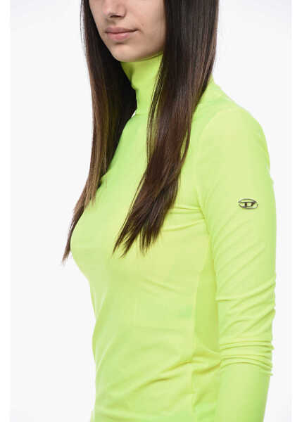 Bluze Diesel Stretch Fabric High-Neck Top T-Urtle-G1 Yellow Femei (BM 15305869) 3