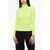 Diesel Stretch Fabric High-Neck Top T-Urtle-G1 Yellow