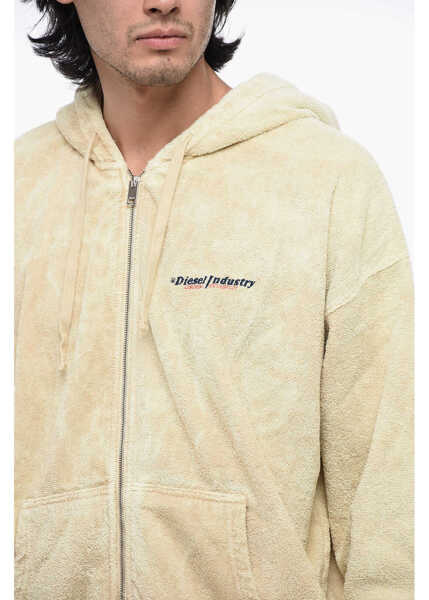 Bluze de trening Diesel Terry Cotton S-Ummery Hoodie Sweatshirt Yellow Barbati (BM 15305878) 3