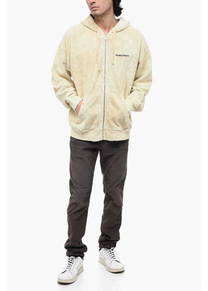 Bluze de trening Diesel Terry Cotton S-Ummery Hoodie Sweatshirt Yellow Barbati (BM 15305878) 4