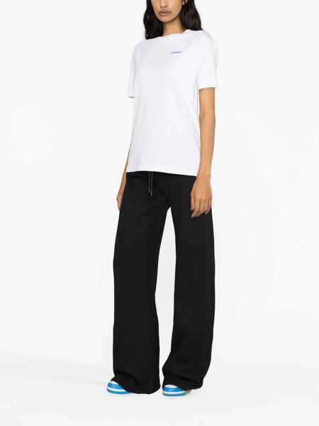 Pantaloni de trening Off-White Brushed Cotton Straight Fit Round Joggers Black Femei (BM 15305998) 4