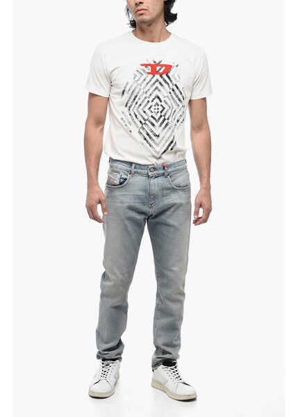 Blugi drepti Diesel Light-Washed 2019 D-Strukt Denims L.32 Blue Barbati (BM 15306040) 4